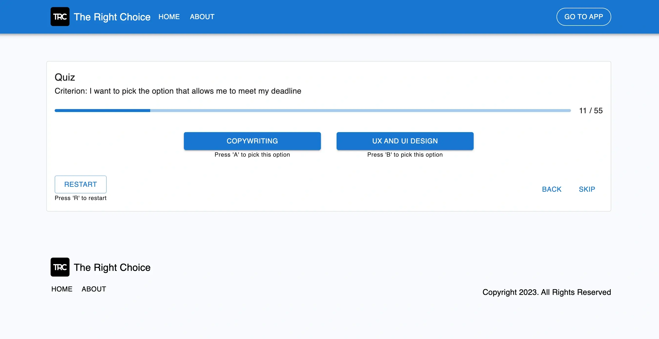 Image of The Right Choice project
