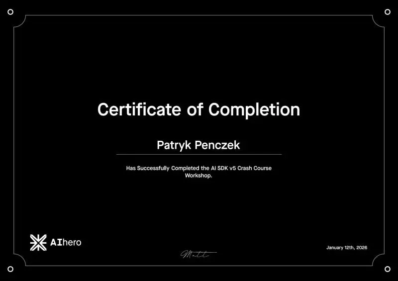 AI SDK v5 Crash Course