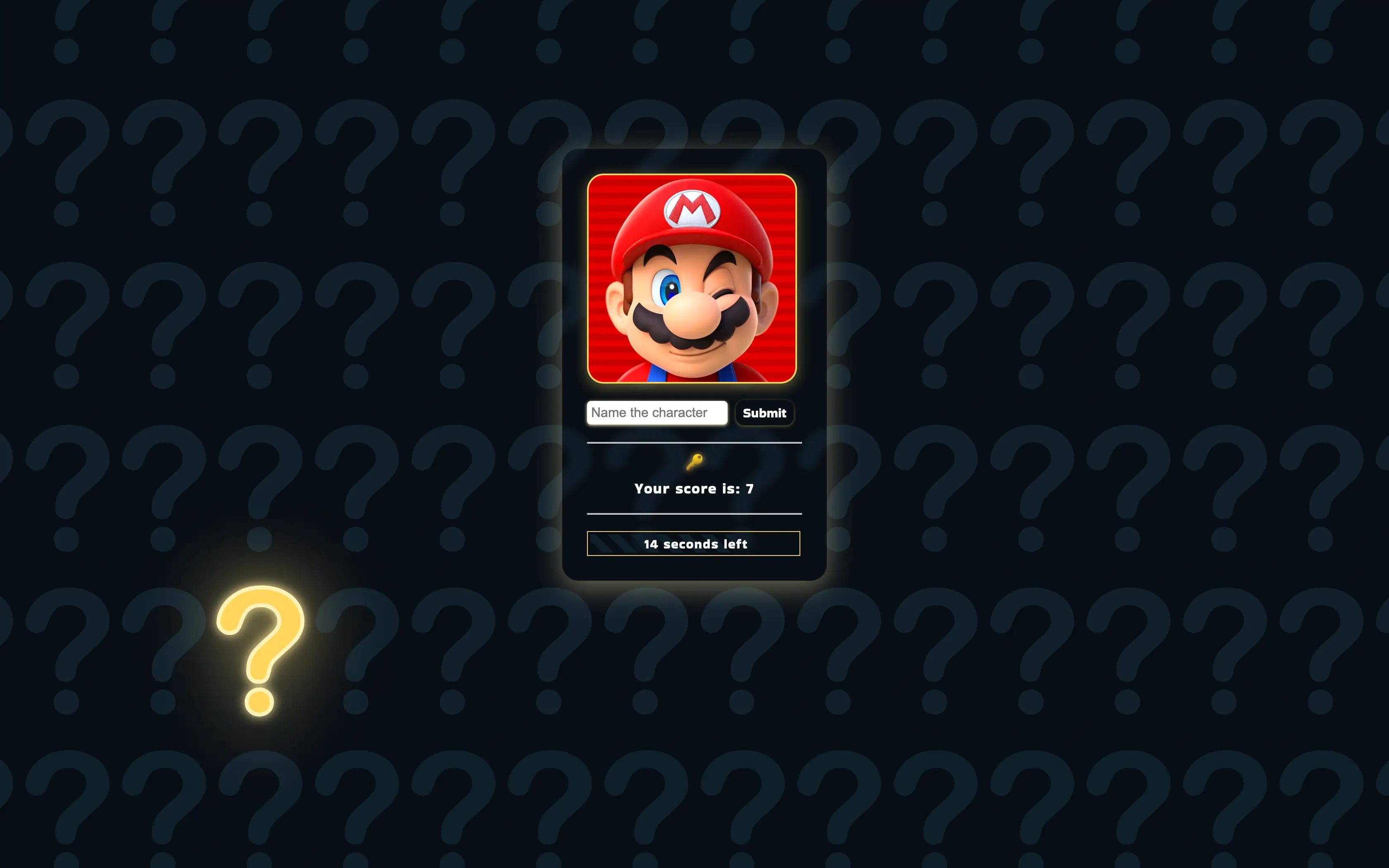 Image of the Guess Character project